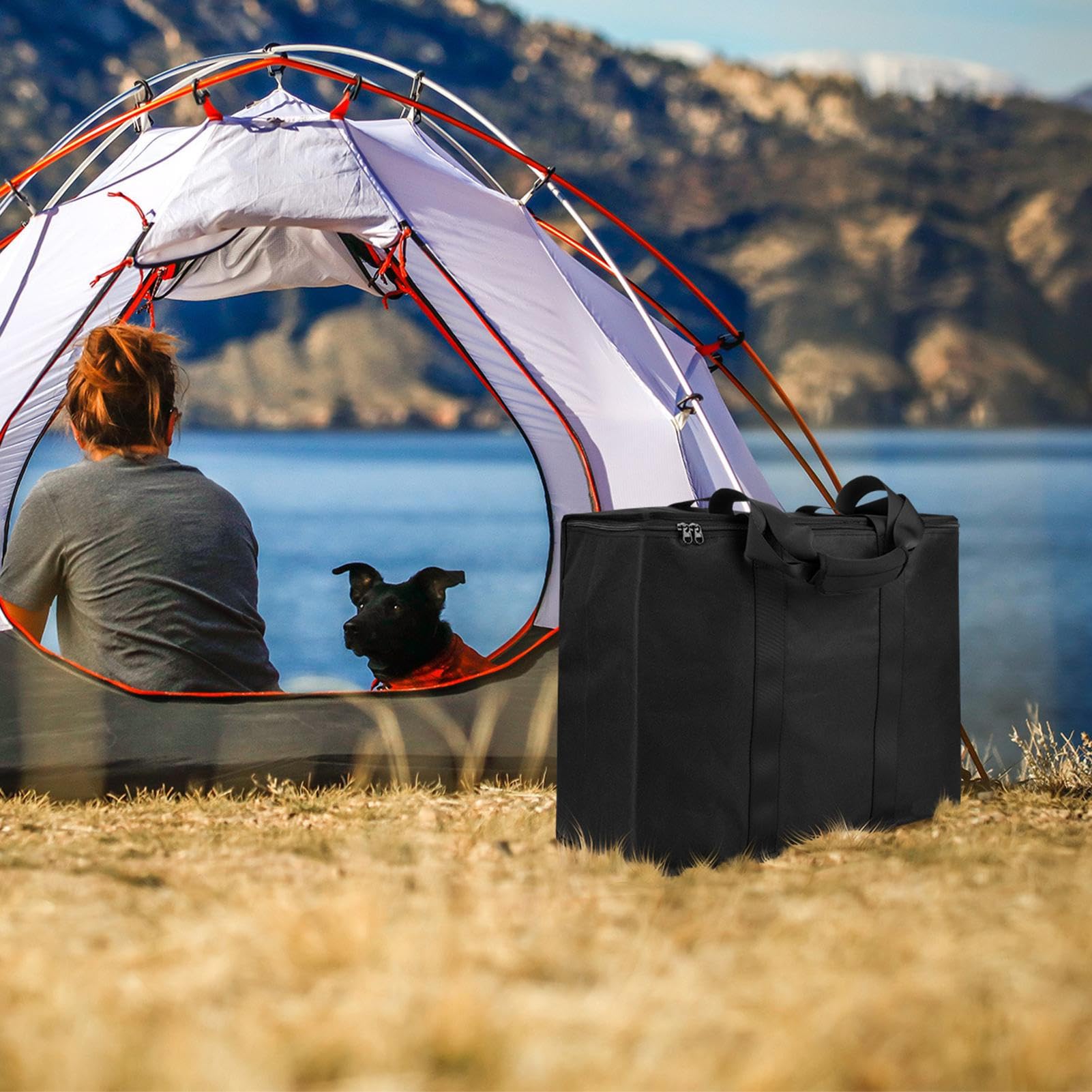 Materasso gonfiabile Bag di trasporto, borsa da viaggio per materassi - Borsa per materasso pieghevole in nylon a prova di polvere | Duffel pieghevole multiuso, da viaggio resistente alla lacrime per