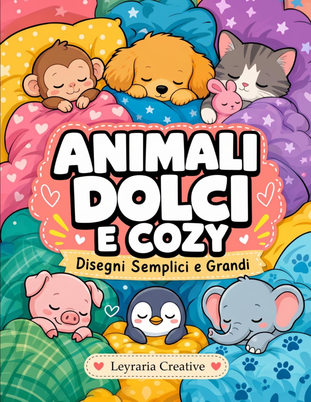 Animali Dolci e Cozy: Disegni Semplici e Grandi (Cozy e Semplice)