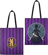 Cinereplicas Mercredi Wednesday - Nevermore Academy Tragetasche 42 * 38cm - Offizielle Lizenz