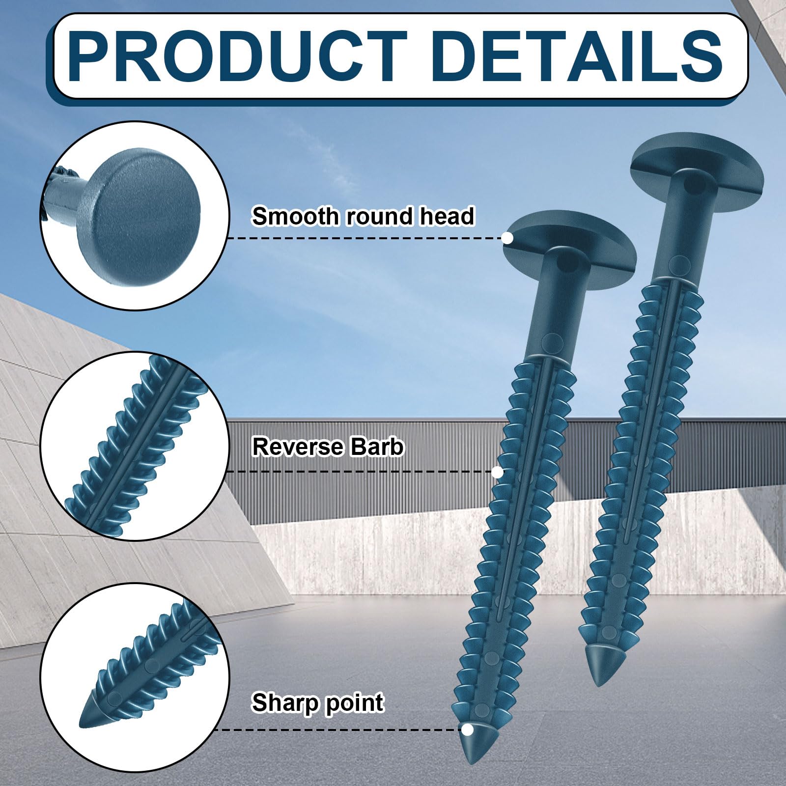Window Shutters Panel Peg Lok Pin Screws Spikes 3 Inch 60 Pack Now - View #10