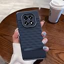 Pikkme Back Cover for Realme C63 5G Camera Protection 3D Hexa Cube Design Silicone Protective Bumper Case (Blue) gallery image