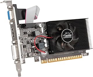 Docooler Placa gráfica GT610 2GB/DDR3/64bit de memória de vídeo placa gráfica de computador com portas HD+VGA para entretenimento de escritório