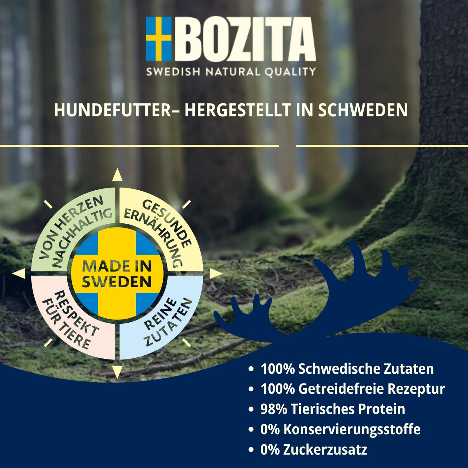 Bozita Dog Paté wołowina z postbiotykami 6 x 400 g – karma dla psów pojedyncze białko – pełnowartościowa, intensywna smak, bezzbożowa mokra karma, w formie kawałkowego pasztetu dla psa