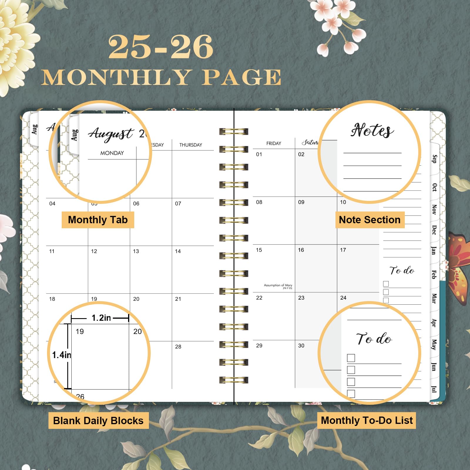 Academic Diary 2026-2027, A5 Diary Week to View for School or Work Runs from August 26 to July 27 - Image 4