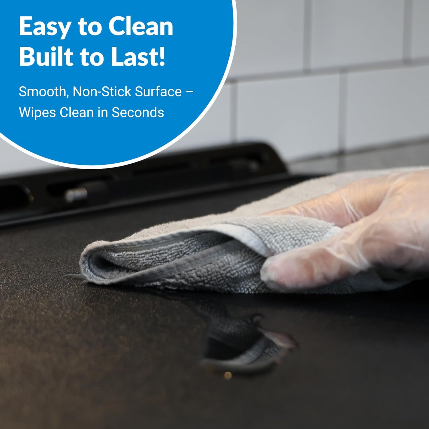 Stove Top Stove Burner Covers | Countertop 19x27 Large Cutting Board Kitchen Accessories for More Kitchen Space | Sturdy & Easy to Clean Serving Tray with Handles (Black Legless)