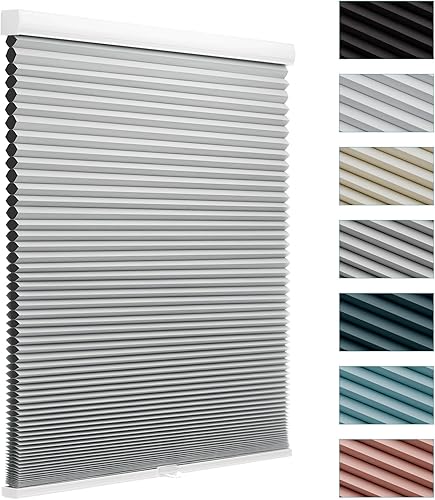 Persianas celulares MYshade personalizadas, persianas opacas sin cordón para dormitorio, puerta francesa, baño, cámper, control de luz de