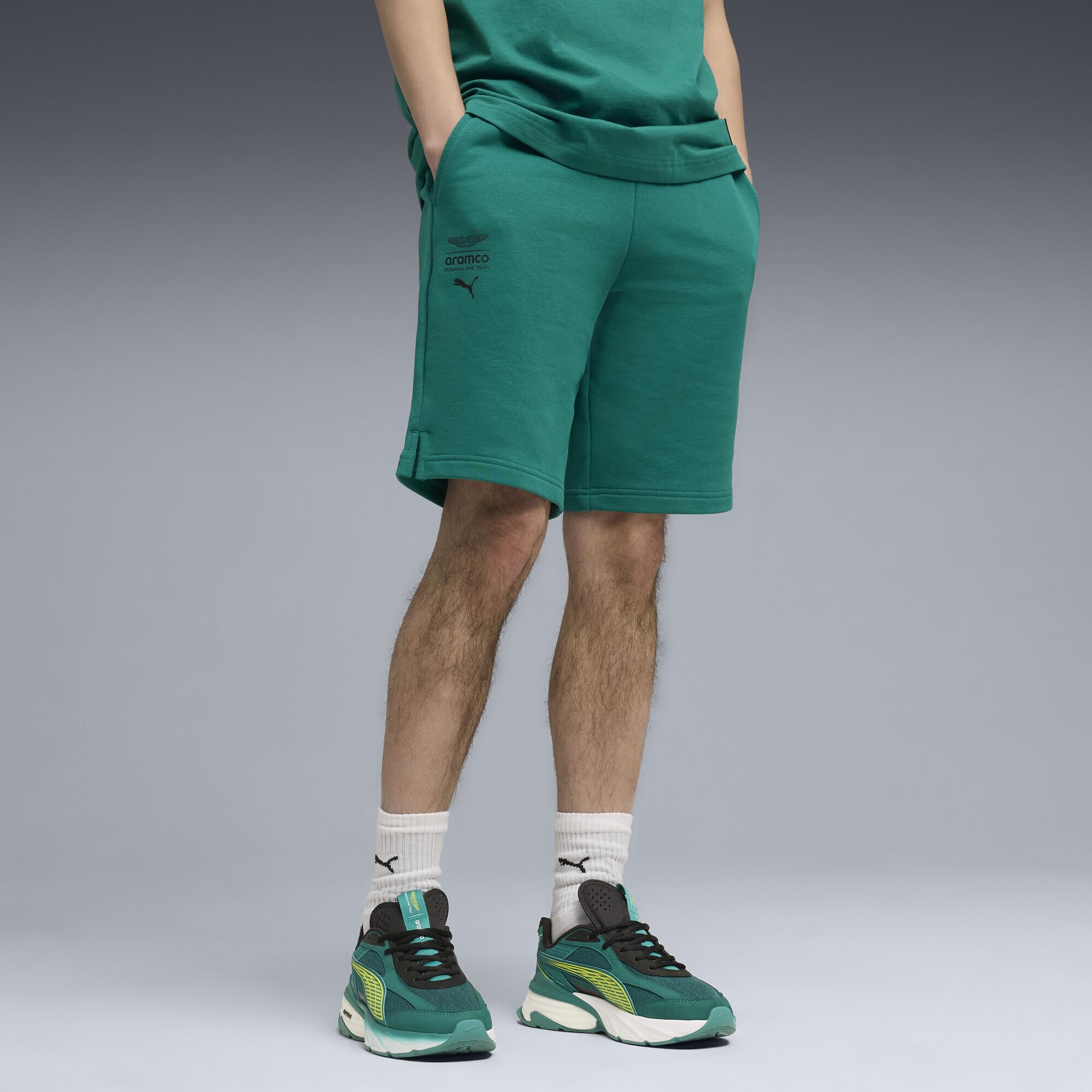 PUMA Shorts x Aston Martin ARAMCO F1® Team Essentials Hombre