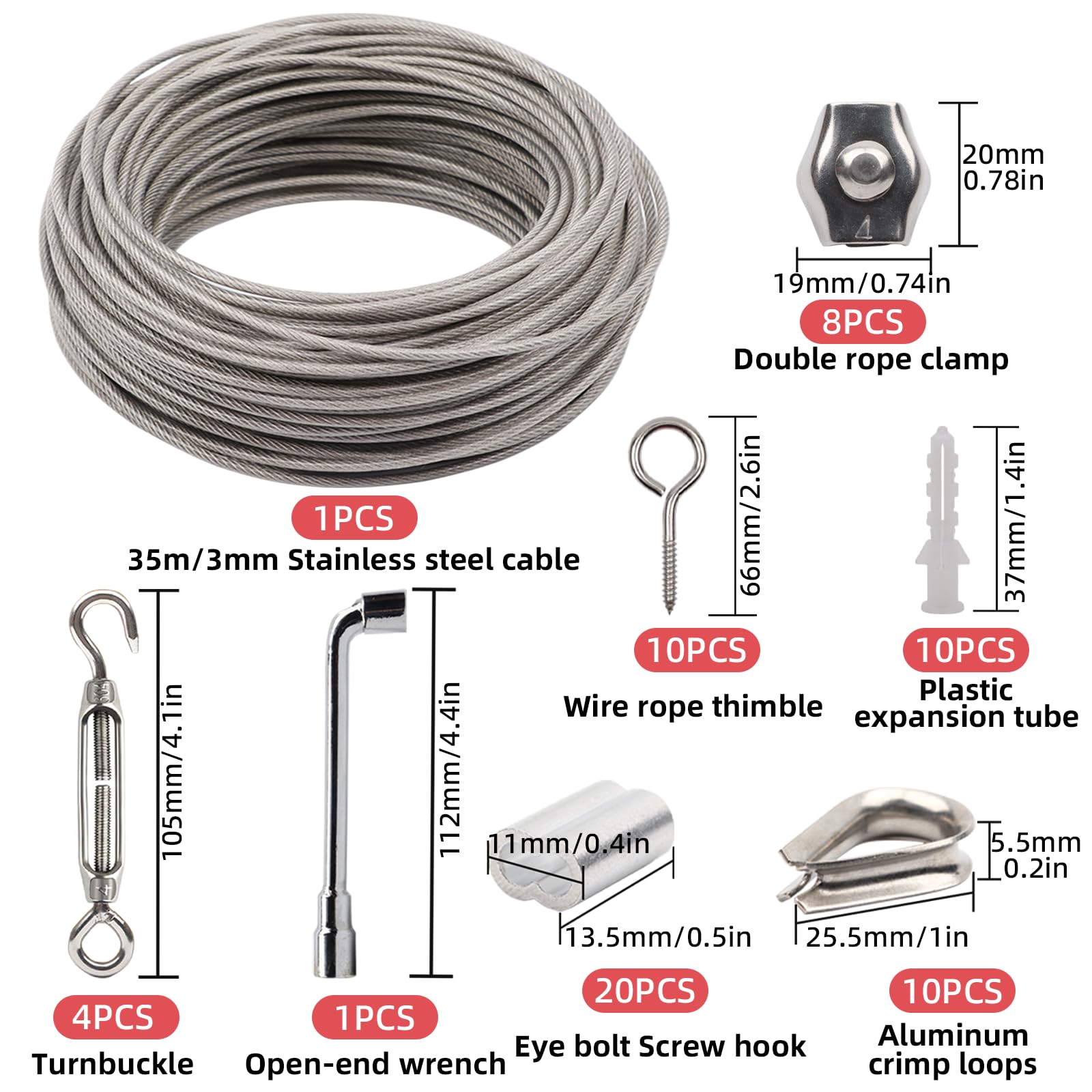 ROHN BG2142 Galvanized Big Grip for 3/16