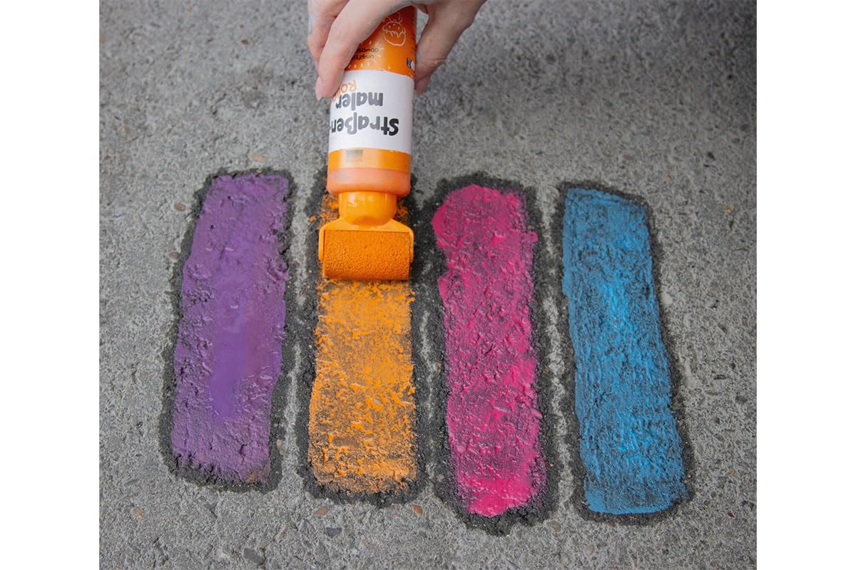 Avantgarde Set di gessetti per pittura stradale – gesso liquido per bambini – 4 colori gessetti lavabili – set di gesso da strada per esterni – giocattolo creativo per pittura all'aperto
