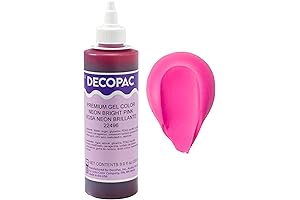 Wilton Neon Gel Food Coloring Set: 8 Neon Bright Pink Food Coloring for Baking