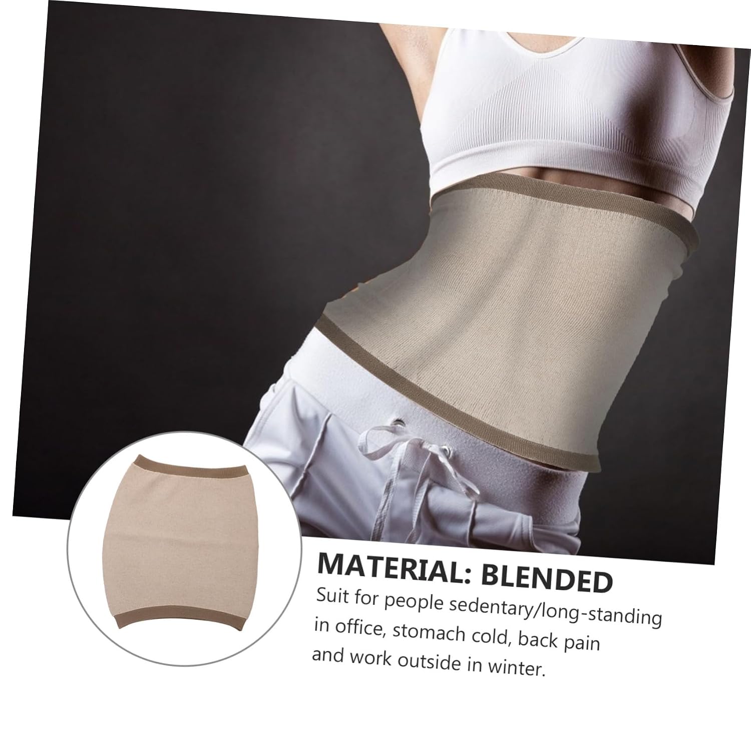 Warmth Waist Protection Belt Lumbar Support Back Support Unisex Waist Brace Winter Warm