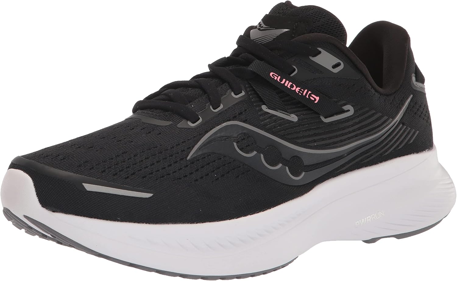 Saucony Women's Guide 16 Sneakers 7 Black/White - Image 1 of 8
