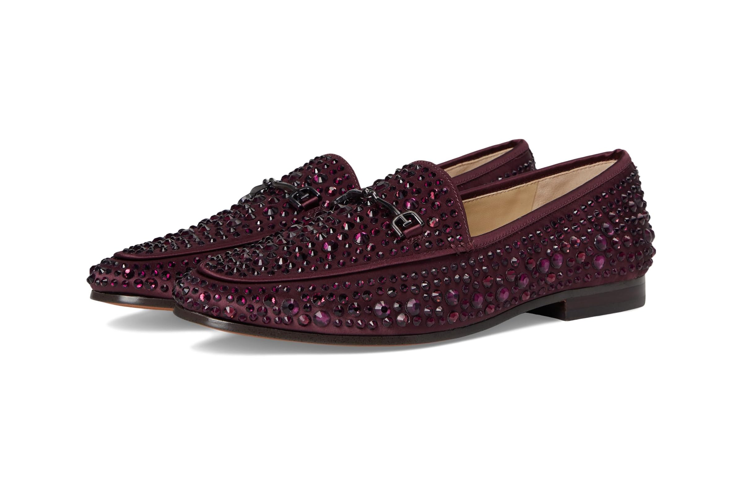 Sam Edelman Lorainebling LoaferMoc Shoes parisian plum crystal 23190₽