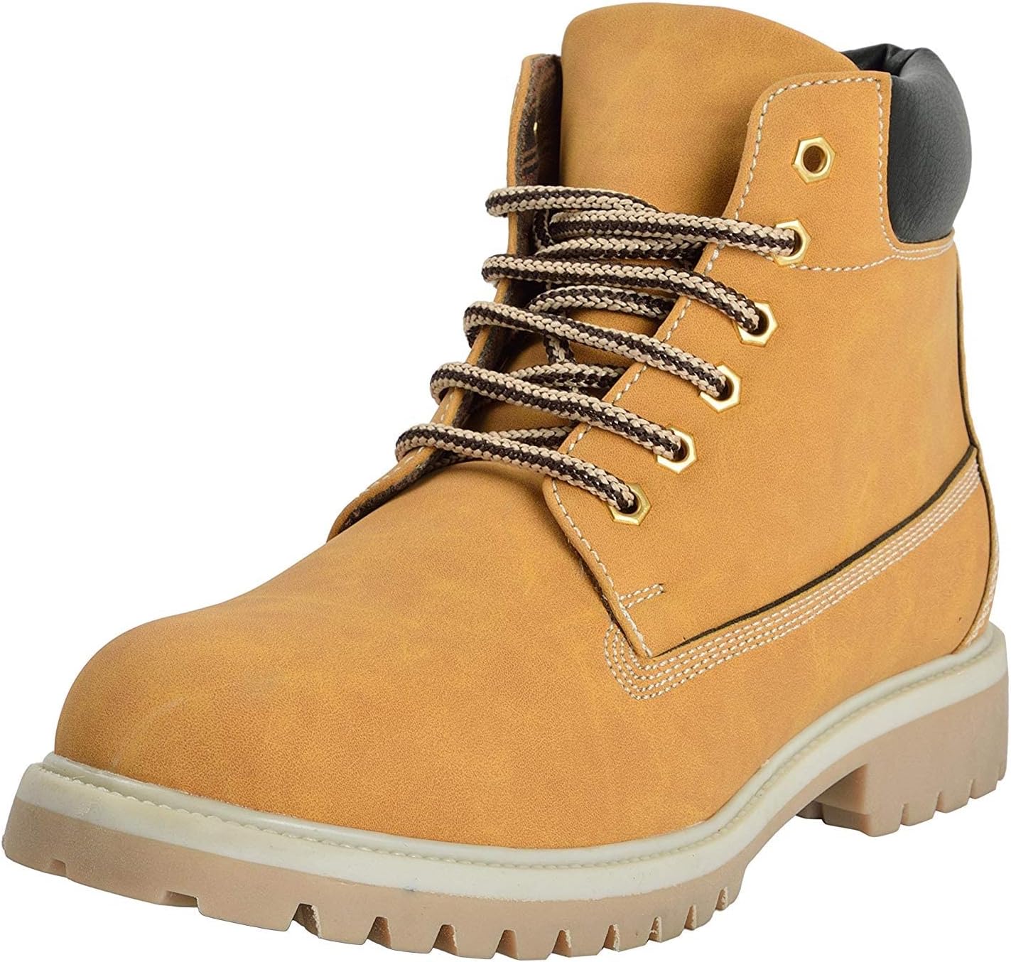 Shoes for Men's Synthetic Boots Leather Casual Shoes and Casual Sneakers MP-3-Camel Shoes