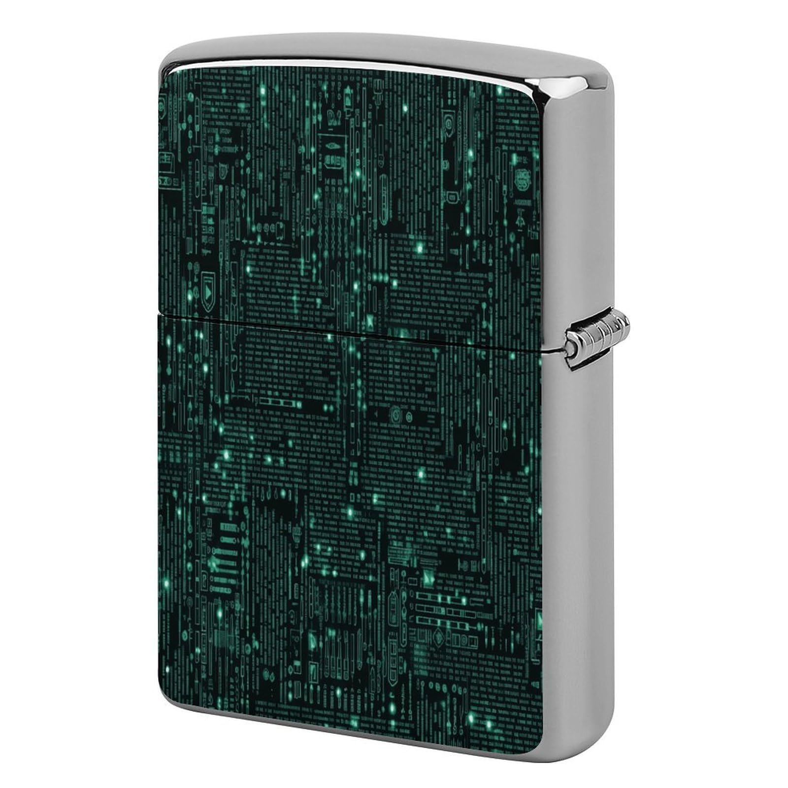 Btcowzrv Style Hacker Metal Lighter Case Sleeve Cover Holder