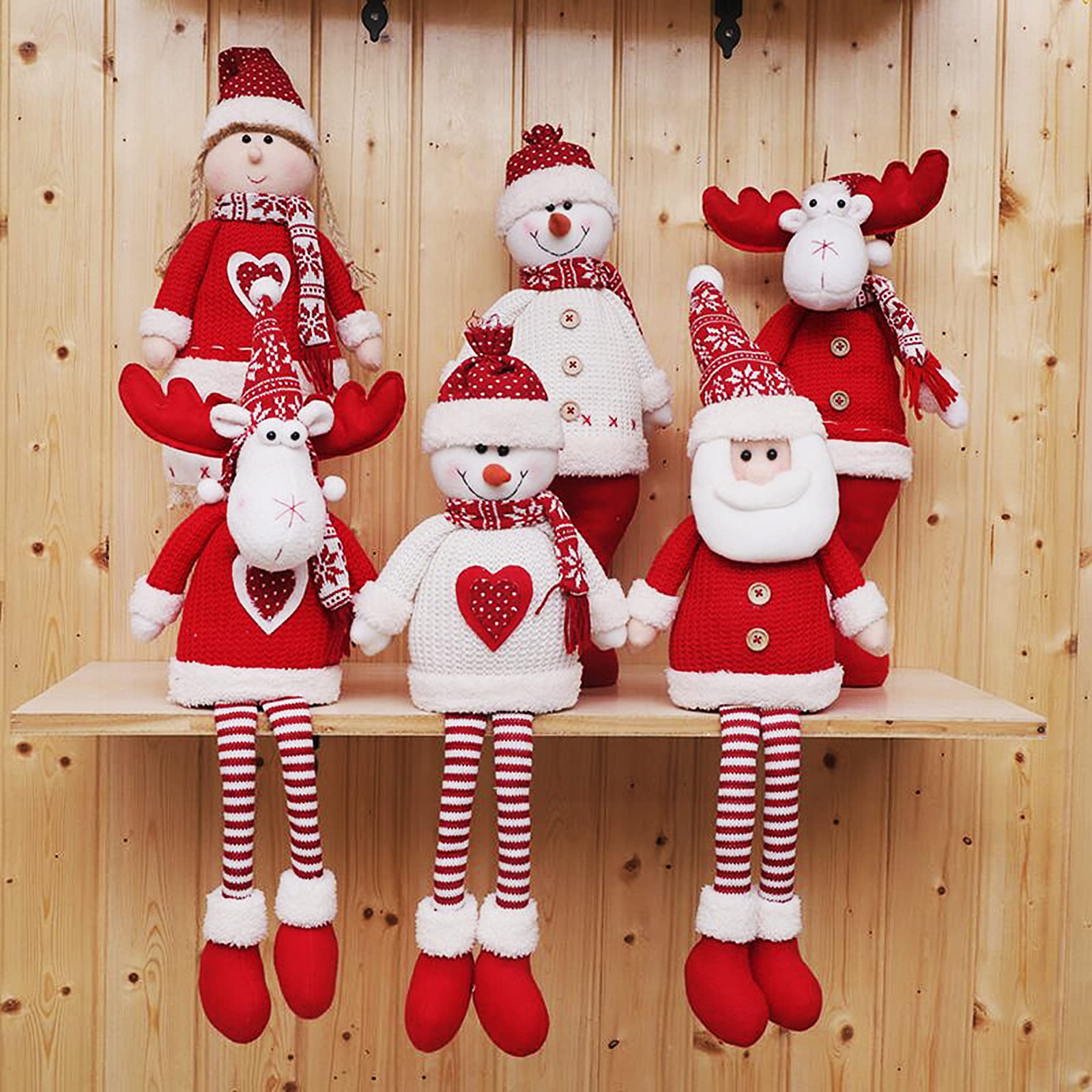 Christmas Reindeer Figures Reindeer Simulation Standing Deer Christmas Decorations Home Living Room Modern Decorations Animal Figures Christmas