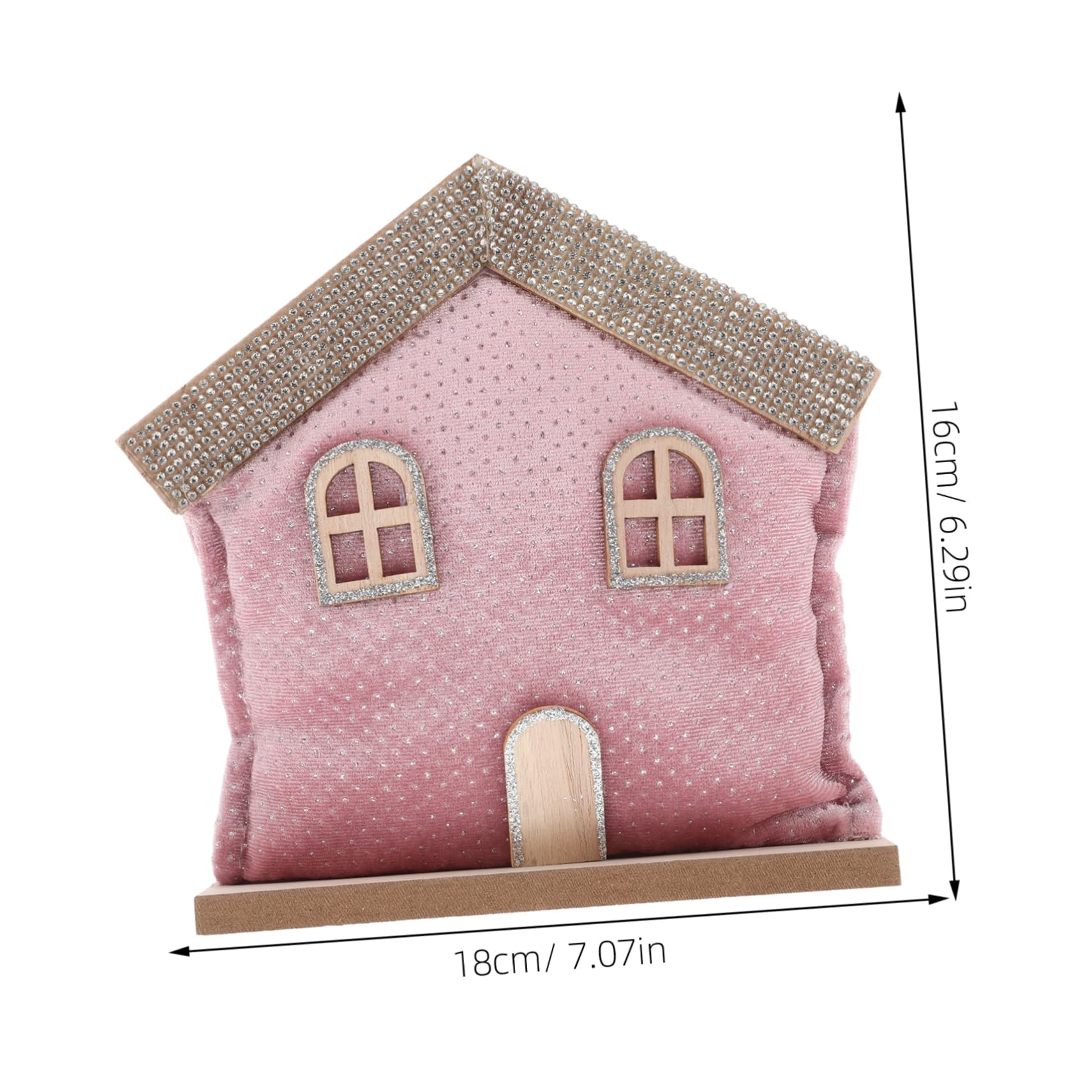 FONDOTIN Mini Christmas Decorations Set Festive Small House Decor for Xmas Trees Desktop Wall Party Decoration (1pc)