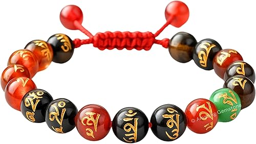 Miniatura 721 de Amazing Gemstone Crystal Bracelet for Women Men's Gifts - Protection Healing Crystal Bracelet - 8mm Gemstone Beaded Adjustable Bracelet Pulseras