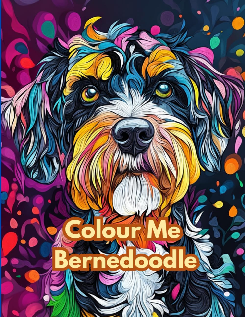 Bernedoodle Colouring Book - Relaxation for adults and children: Coloring suitable for adults and children (Colour Me)