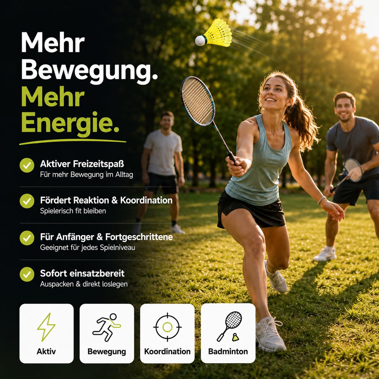 TK Gruppe Timo Klingler Bolas de bádminton Amarillas para Entrenamiento y competición