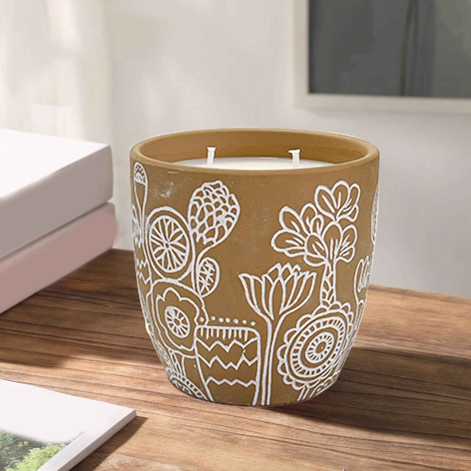Paquete de 2 velas aromáticas grandes de mezcla de soja con fragancias naturales para la relajación y aromaterapia en la oficina en casa
