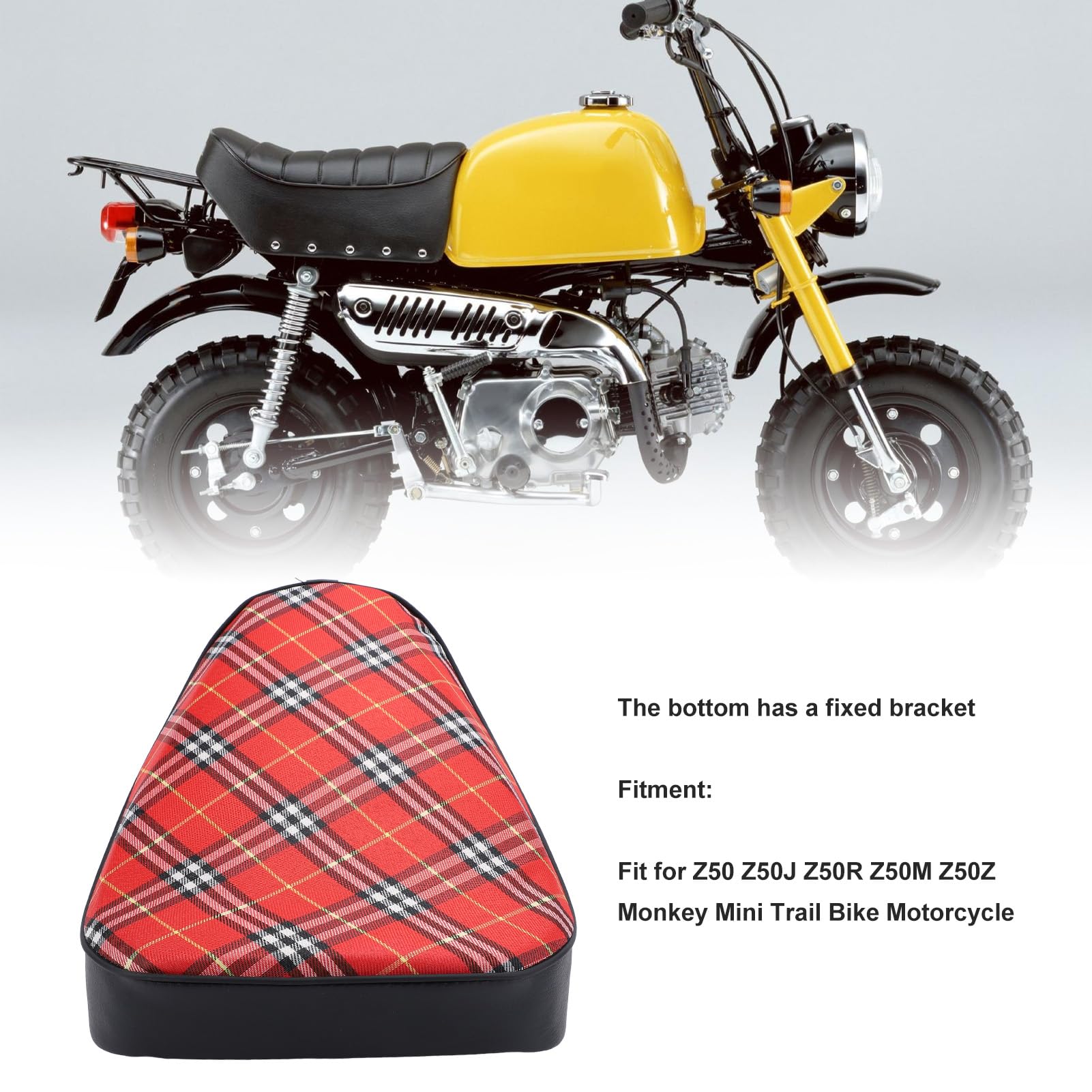 Amazon | ゴリラ シート チェックバイクシート 滑り止めPUレザー 固定