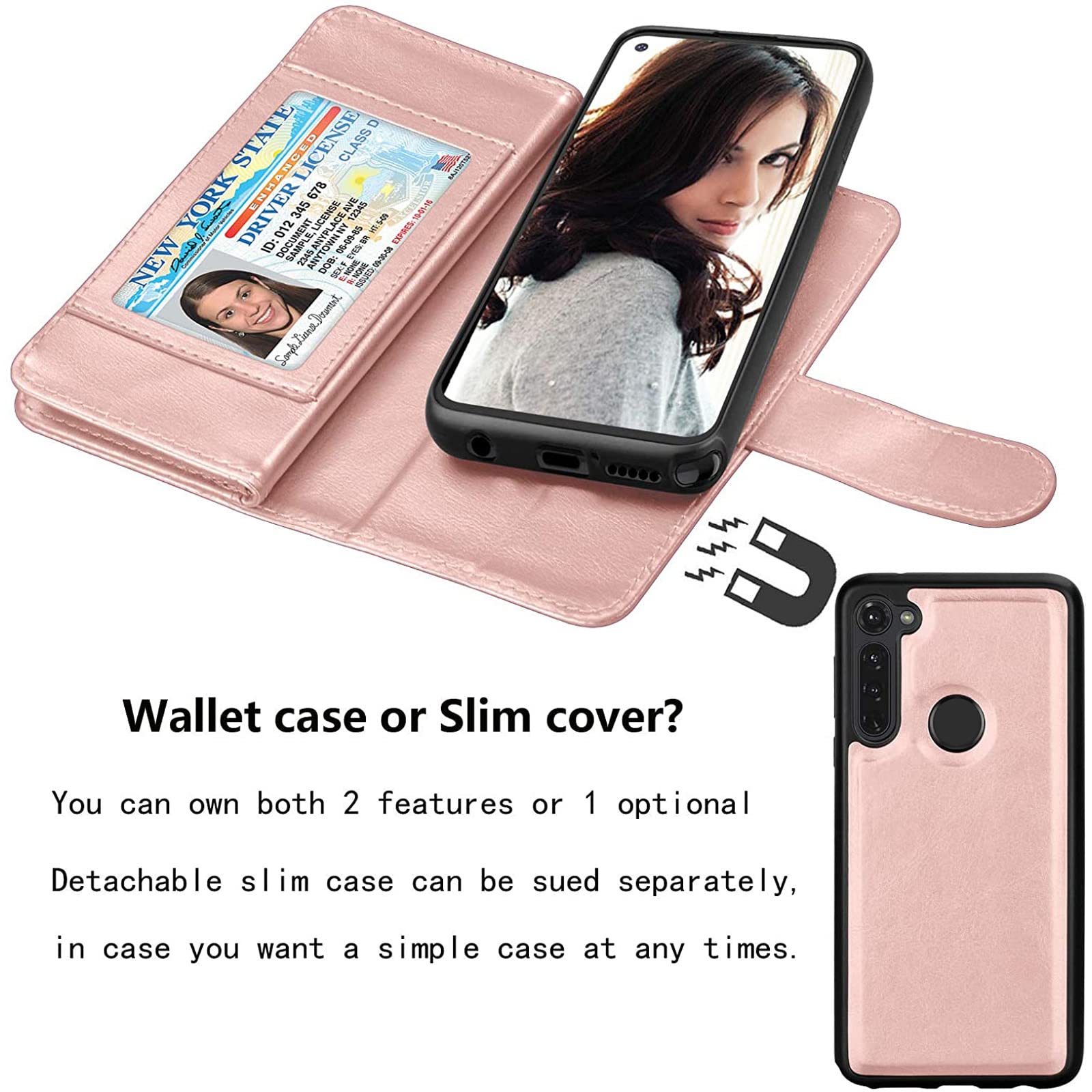 Argyle Wallet Case Für Motorola Moto G 5G 2023 – Mit 9+ Kartenfächern, Handschlaufe & Ständer | PU-Leder, Reißverschluss | Schutzhülle Mit Schultergurt