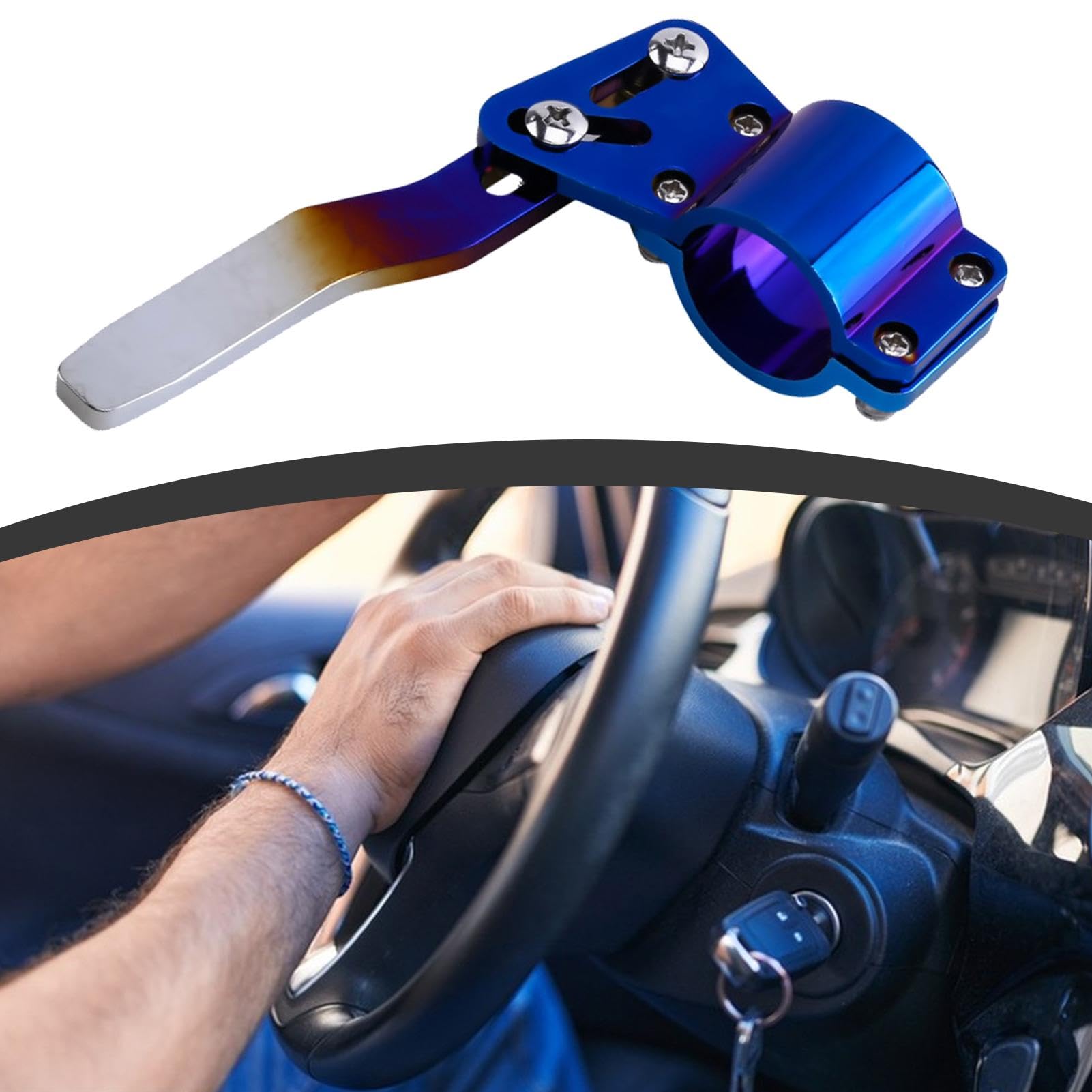 Teksome Richtingaanwijzer verlenging | Stuurwiel Draai Staaf Positie Up Extender - Metalen Auto Styling Aanpassing Signaal Staaf Extension, Auto Modificatie
