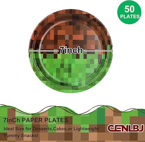 Miniatura 46 de Happy Birthday Party Paper Plates,Blue Dessert Plates,7inch-50pcs,Foil Polka Dots Birthday Party Decorations