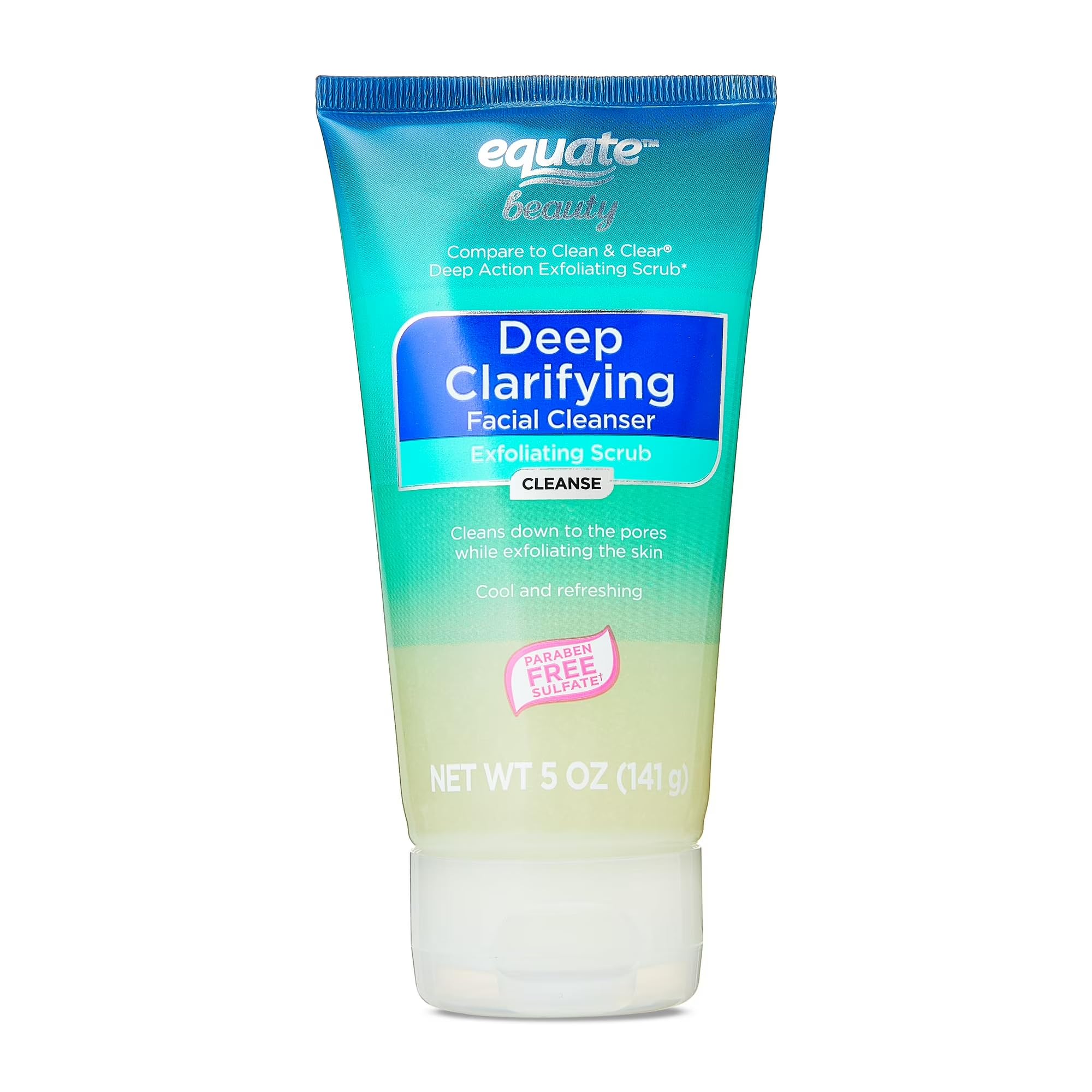 Equate Deep Clarifying Exfoliating Scrub for Acne Care, 5 oz, Deep Action Exfoliating Scrub