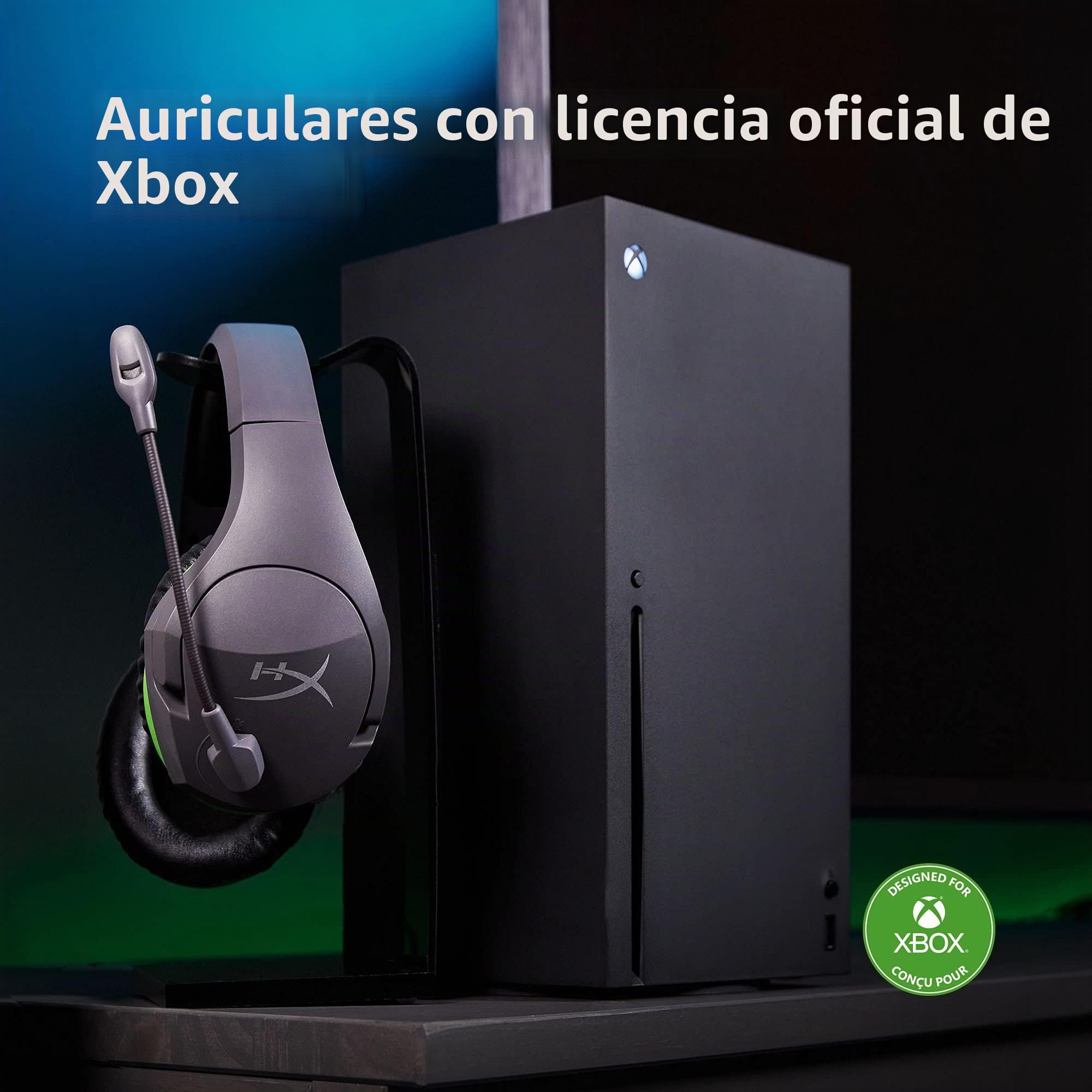 HyperX CloudX Stinger Core: Auriculares inalámbricos para Xbox Series X|S and Xbox One, con Espuma viscoelástica y Almohadillas de Cuero sintético de Primera Calidad, Mezclador Chat Integrado, Negro