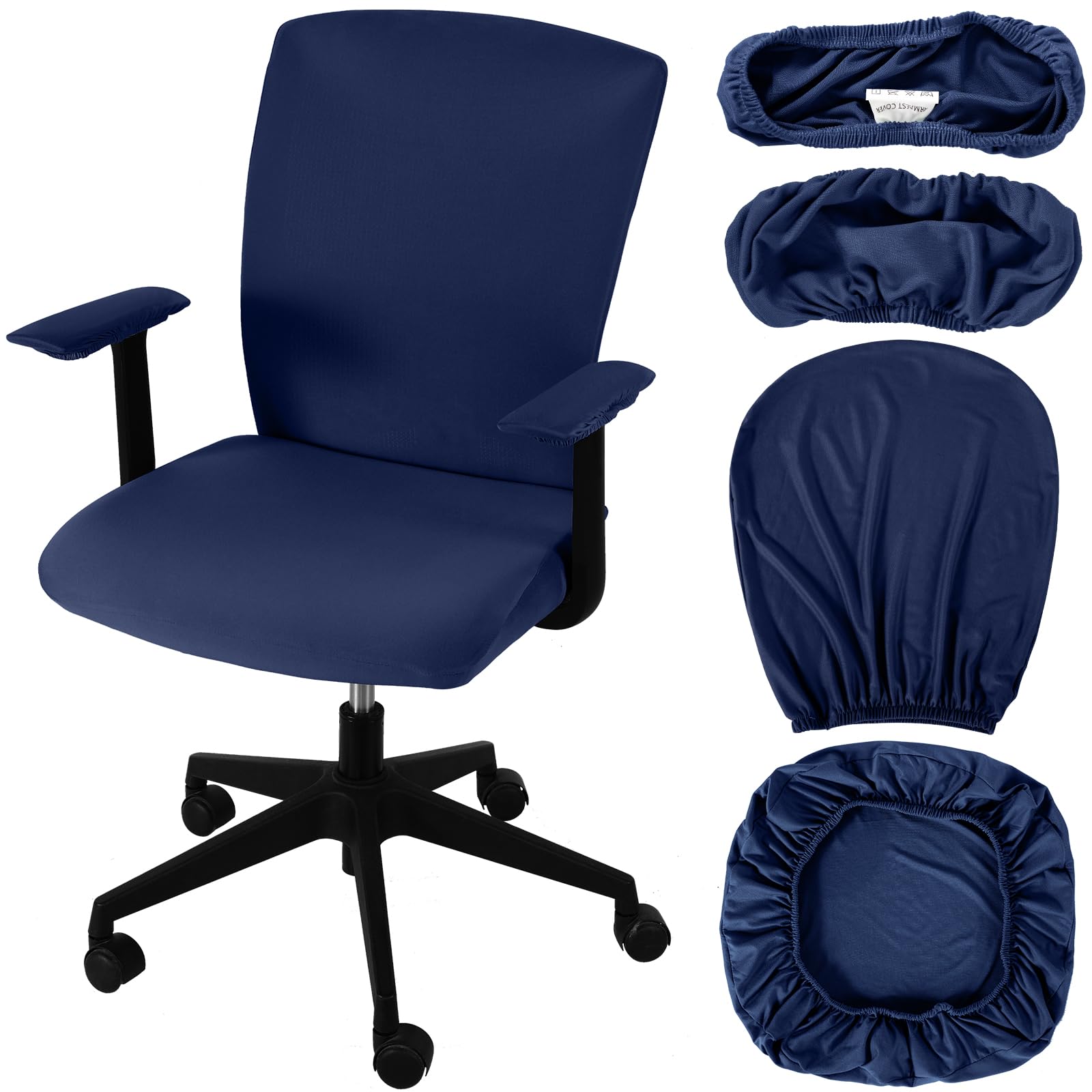 View 1 of Tallew 4-Piece Office Chair Cover Set