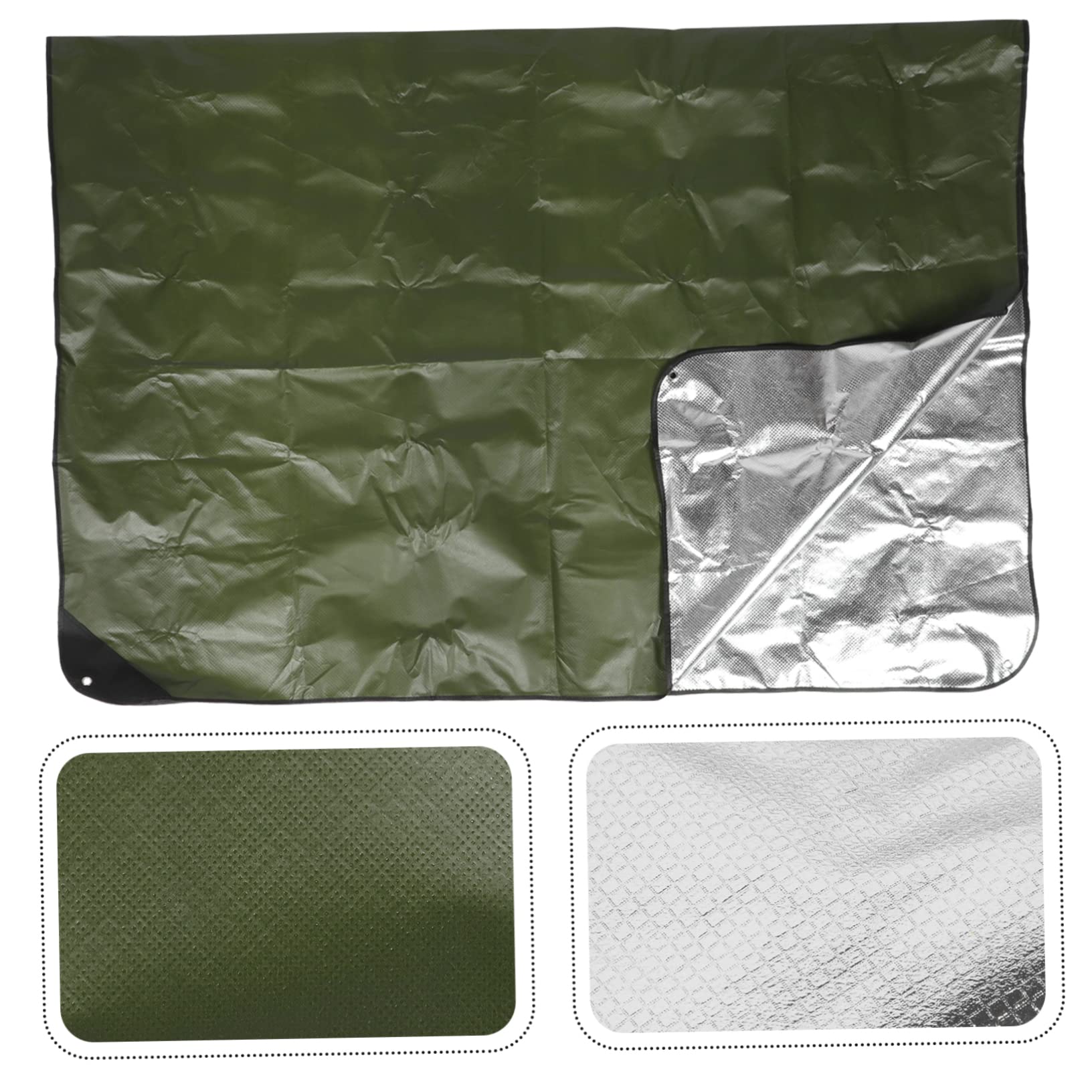 Coperta Emergente Termica Telo Isolante per Campeggio Escursionismo Sopravvivenza Outdoor Multifunzionale