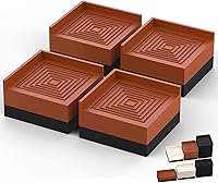 Vista 19 de Elevadores de muebles, Tclouda Soportes ajustables rectangulares para cama/sofá/escritorio/mesa/patas de silla/refrigerador de hasta 1.5, 3 y 4