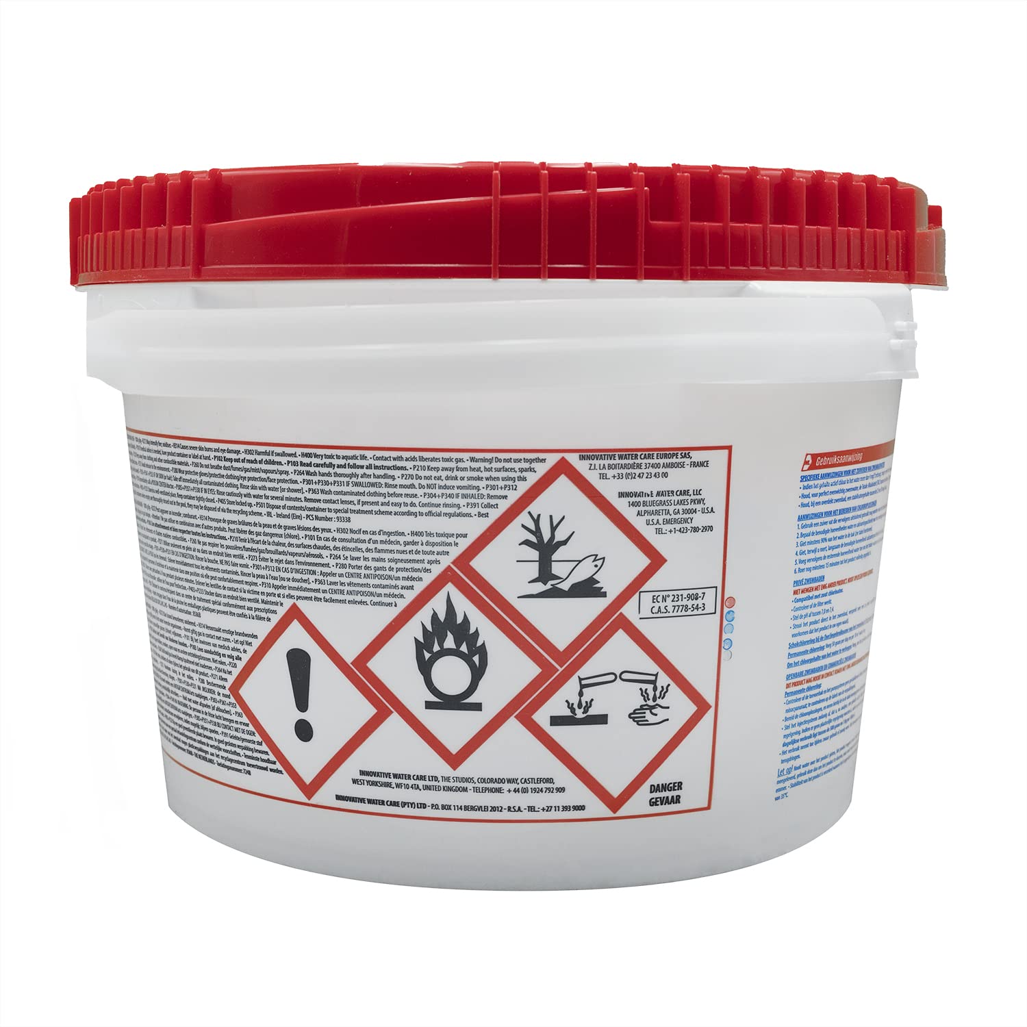 HTH GRANULAR Granulés - 10kg | Chlore Choc Non Stabilisé - Désinfection Choc - Hypochlorite de Calcium à Dissolution Rapide + 10 Tests HPS OFFERTS 6 en 1