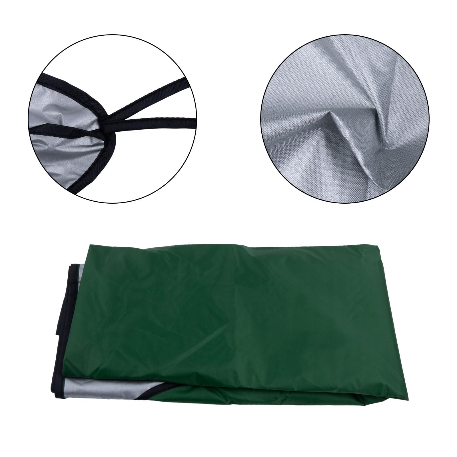 ZYWUOY Coussin de rechange imperméable pour balancelle de jardin 2 et 3 places - 150 cm - Vert foncé, UUU282036@#2296@#7589630