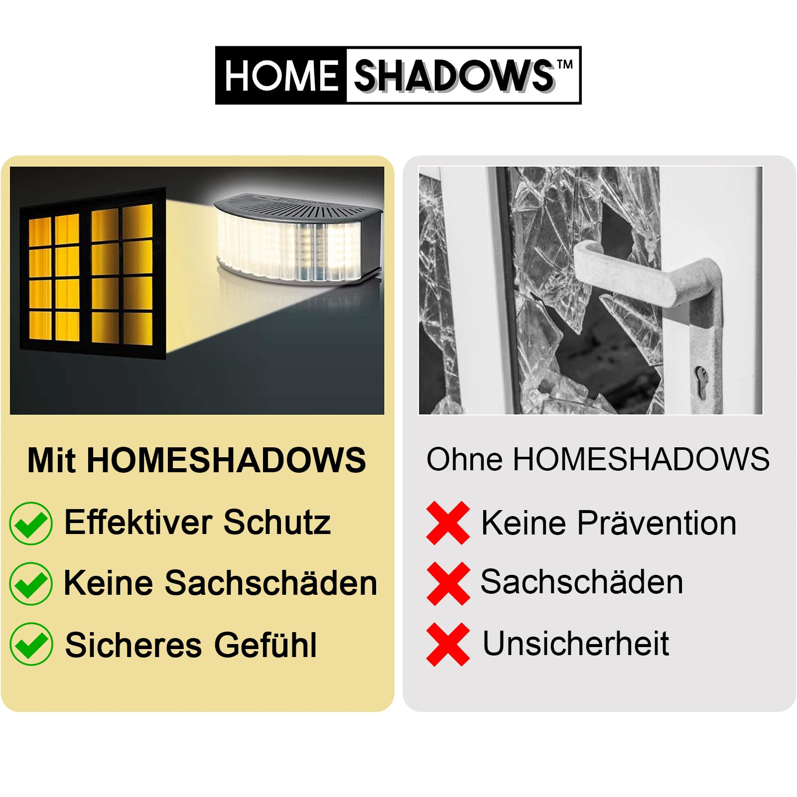 Home Shadows Anwesenheitssimulator HS2Pro - Einbrecher Abschreckung und Einbruchschutz durch Licht und Schatten, Schwarz + Digitale Zeitschaltuhr