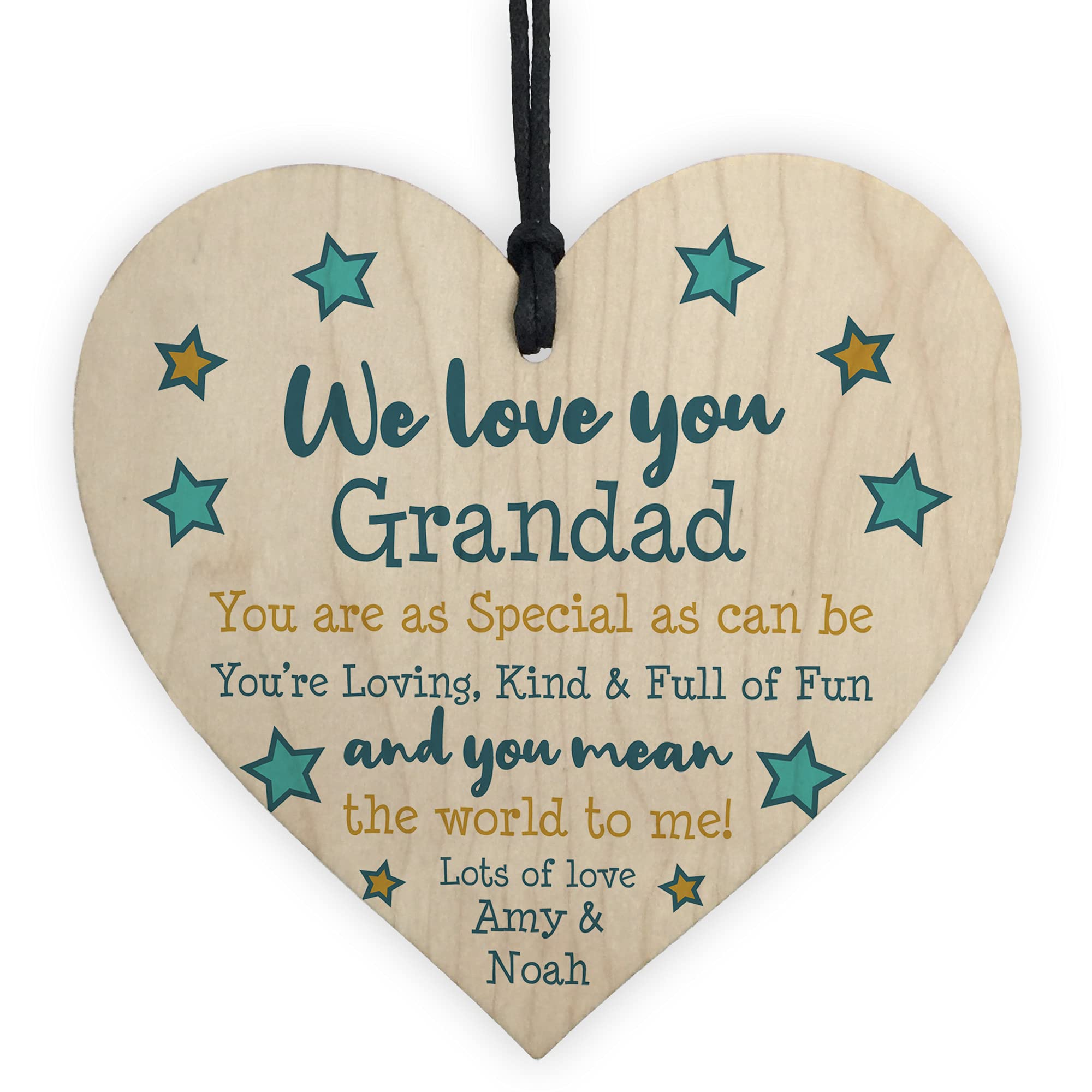 Birthday Gifts For Grandad Personalised Fathers Day Gift For Him Poem Thank You Gift