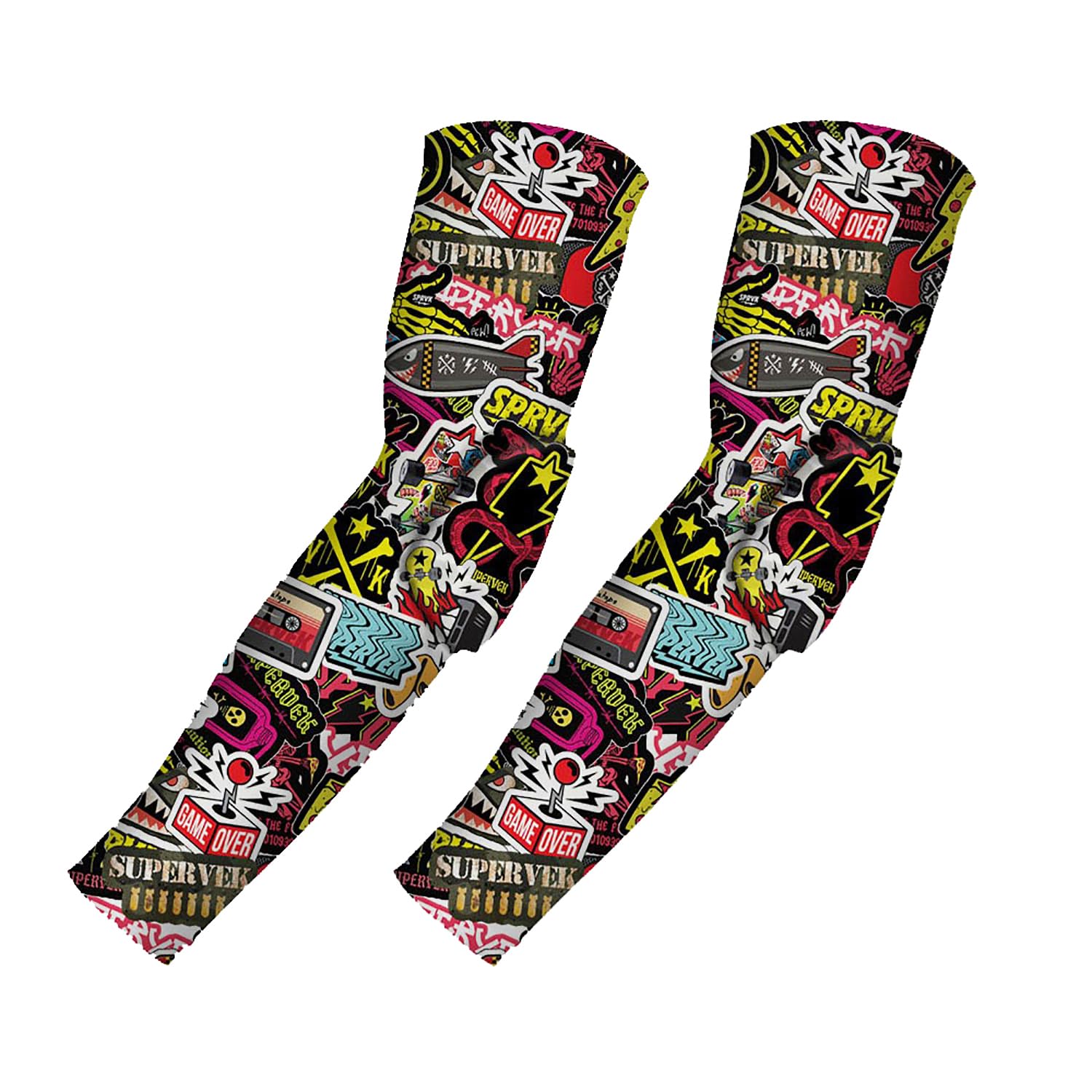 supervek Pro Padded Sleeves for Volleyball Basketball | Premium UV Protection Arm Sleeves for Men & Women | Hand Sleeves for Men, Hand Cover for Bike Riding Running Cycling and Dancing-picture-32