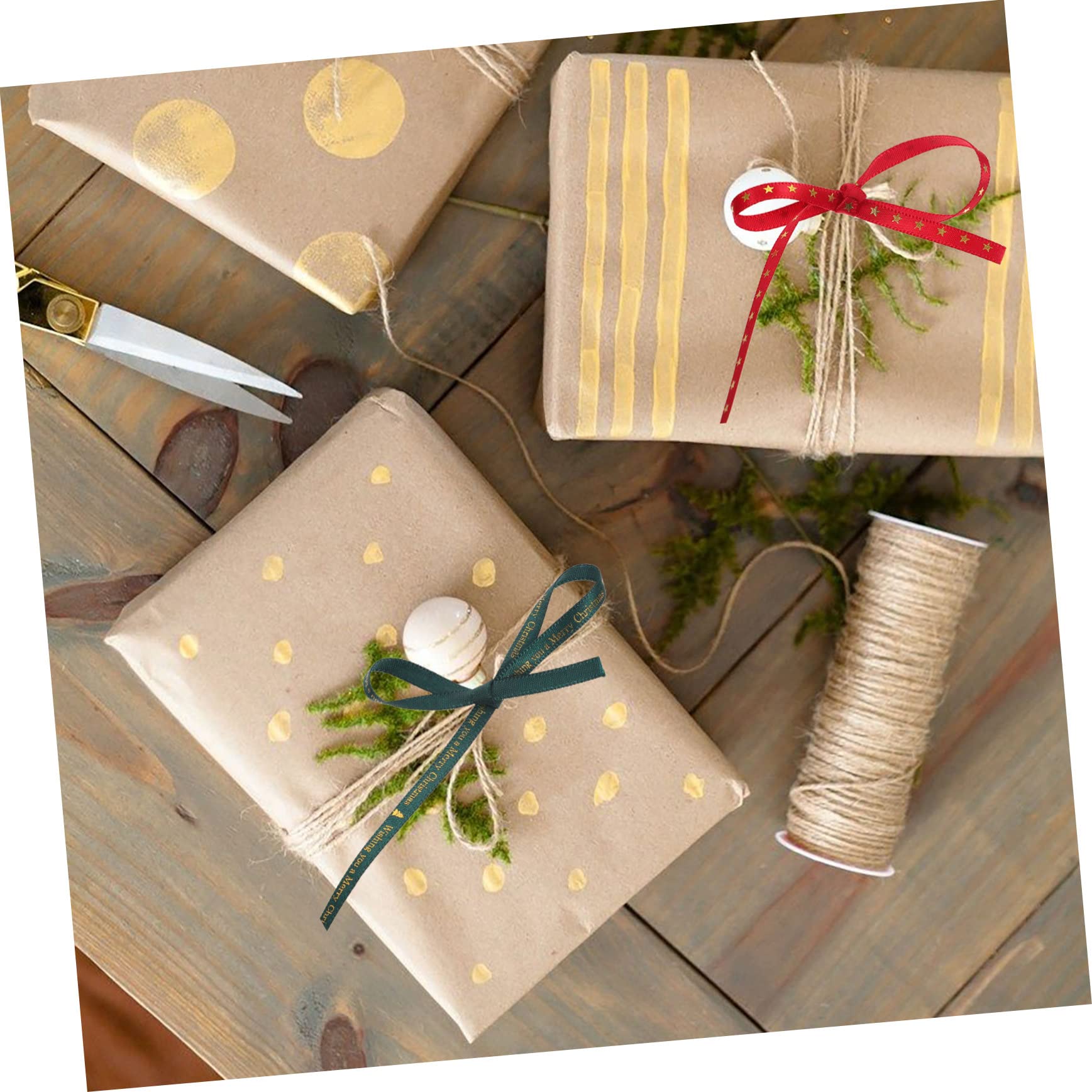 Operitacx 12rollen Weihnachtsbänder Dekorative Satinbänder Für Weihnachtsschmuck Und Festtafel-dekoration Für Geschenkverpackungen Und Bastelprojekte