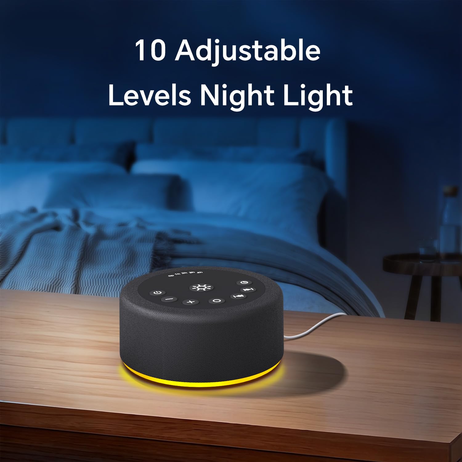 Sound Machine White Noise Brown Noise Machine Night Light 30 Non Looping Sounds 12 Lights 5 Timers Sleep Sounds Machine 36 Adjustable Volume Memory Function for Baby Kids Adult Home Office Travel