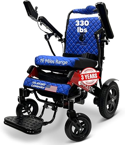 Vista 41 de Silla de ruedas eléctrica plegable de largo alcance 2021, silla de ruedas eléctrica, aprobada por aerolínea, resistente, motorizada por movilidad