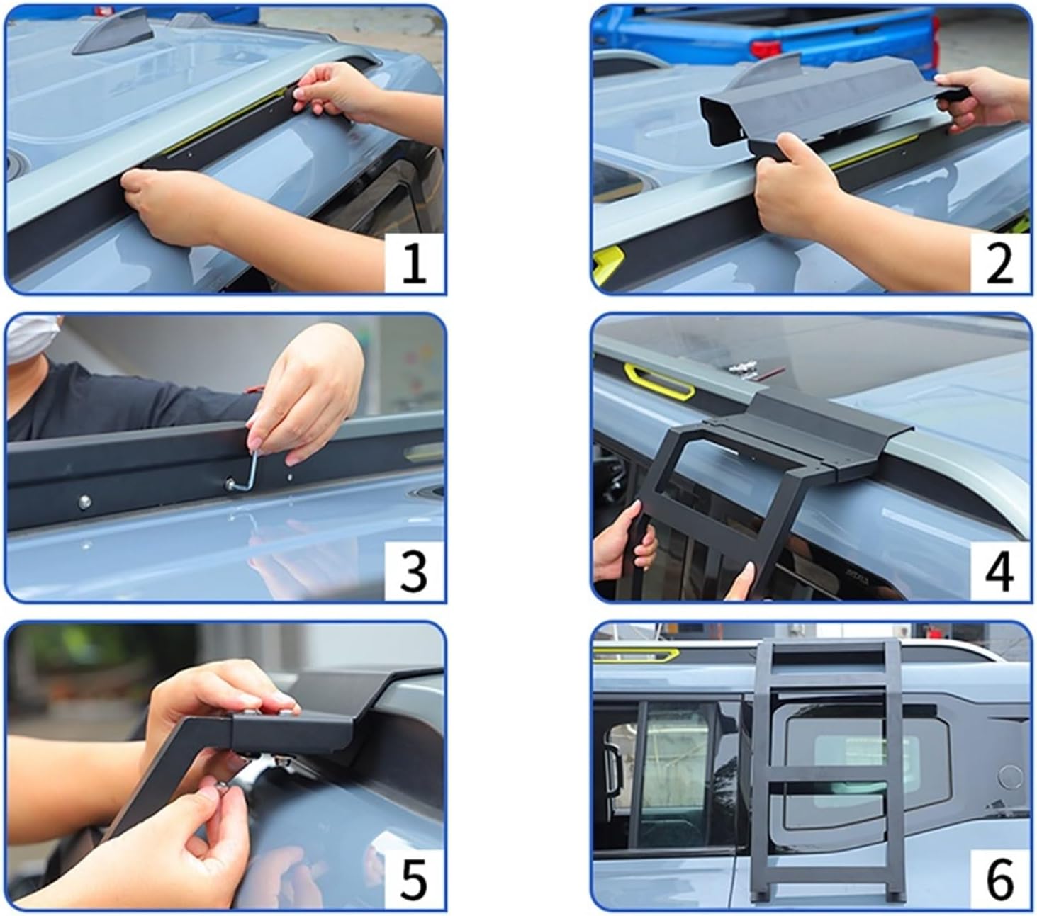 Rear Left Window Expansion Ladder Protective Shelf Compatible with Chery Jetour Traveler T2 2023+