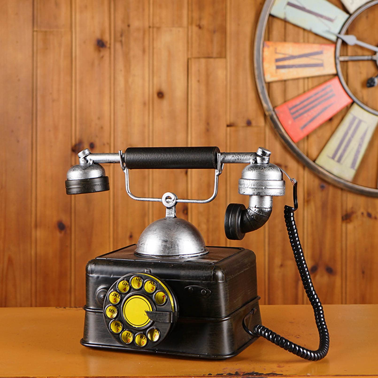 Vintage Hand Telephone Decoration - Antique Phone Ornament For Home, Bar, Cafe Retro Decor
