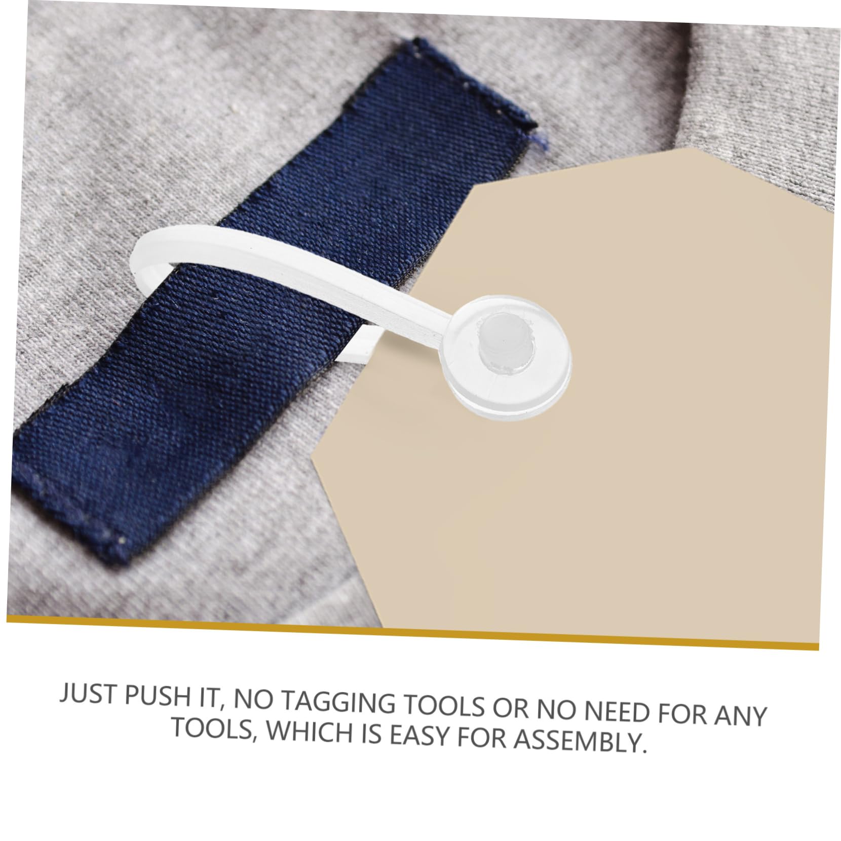 OUNONA Convenient Tag Clips 2000pcs Tag Holders for Shelves Retail Supermarket