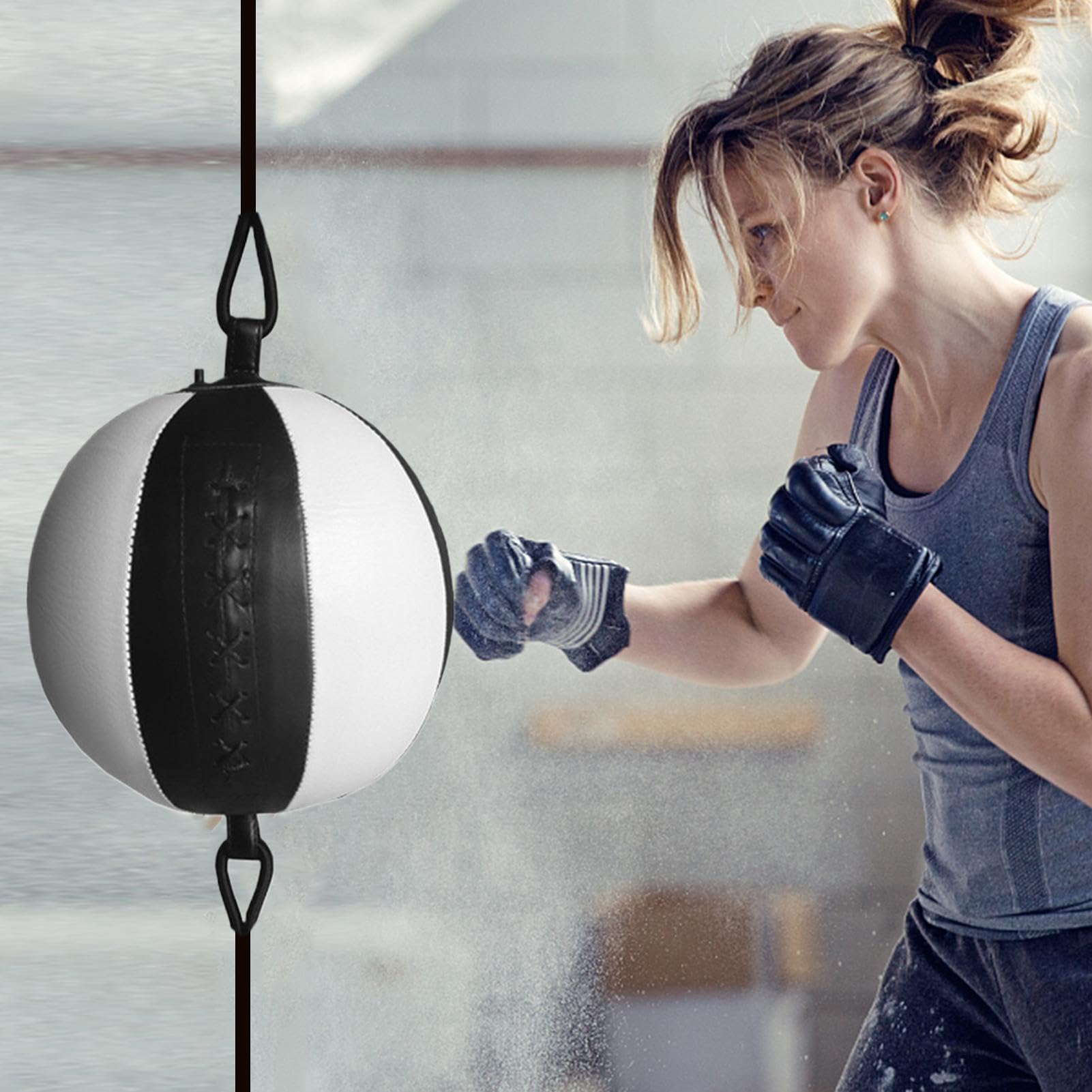 Pallone da boxe Reflex Ball - Apparecchio da allenamento per pugilato Punching Ball | Allenatore di reazione alla fascia | Attrezzature per l'allenamento per e adulti per migliorare il tempo di