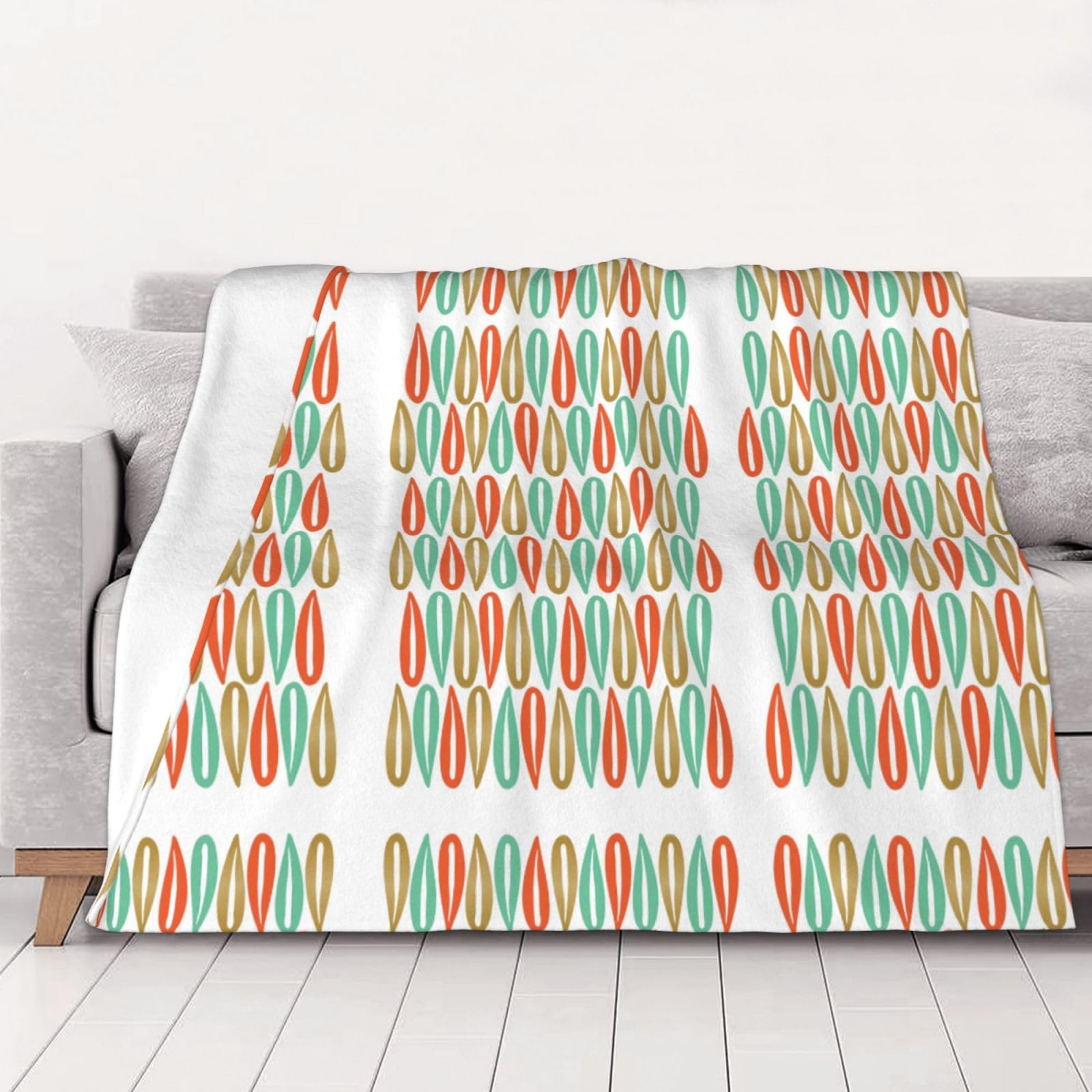 Couverture super douce style moderne du milieu du siècle pour canapé 152x203 cm