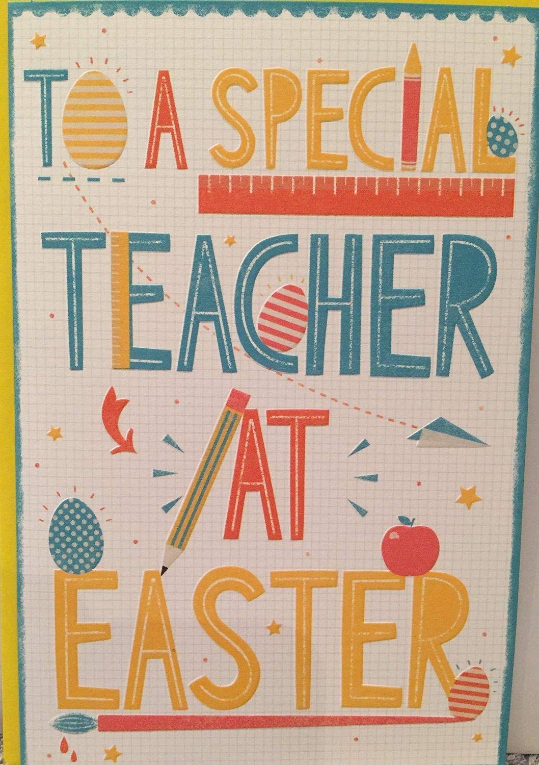 Shop Inc To A Special Teacher At Easter, Easter Greeting Card