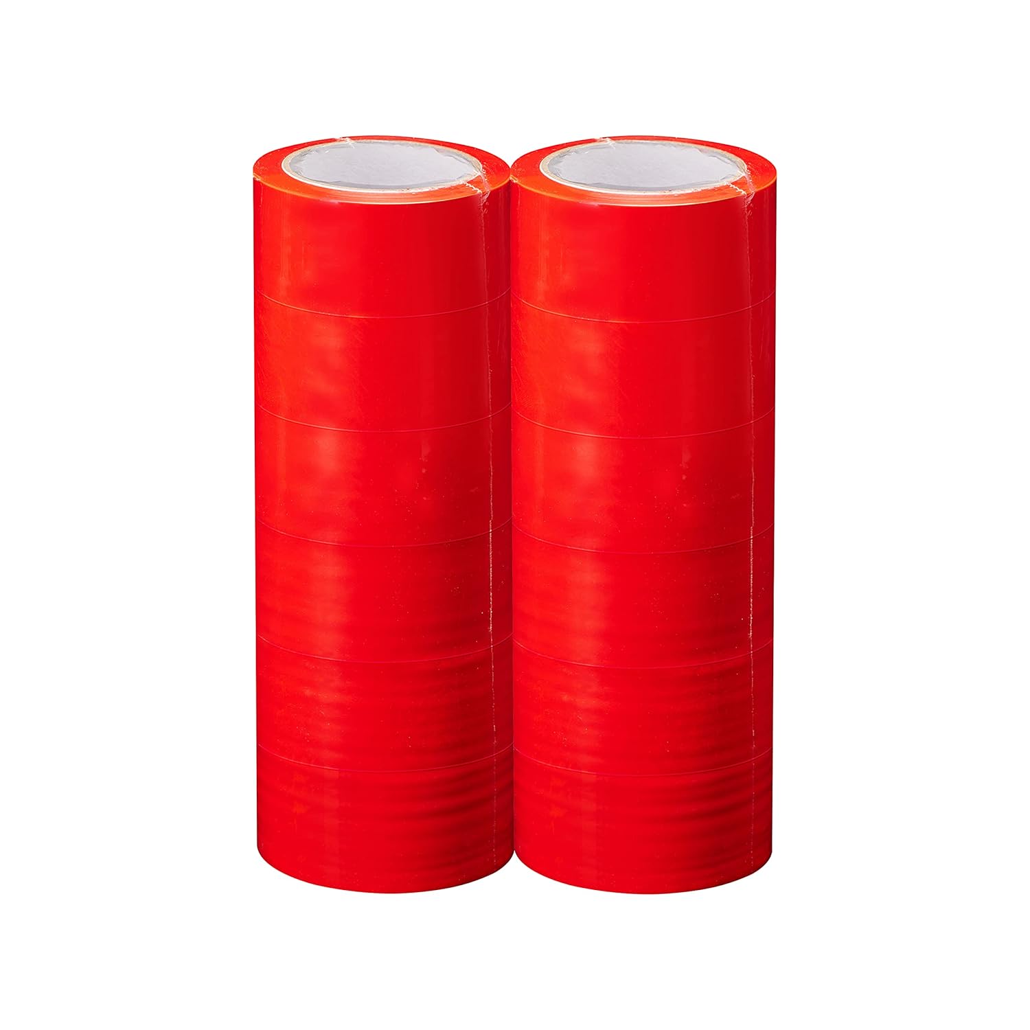 Red Packing Tape Refill 2” inch x 90 Yard, Heavy Duty, Strong Clear Adhesive for Shipping, Moving, Packaging, Sealing and Storage, 360 Rolls