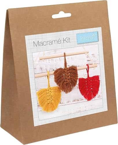 Trimits Kit de macramé Feuilles d'automne